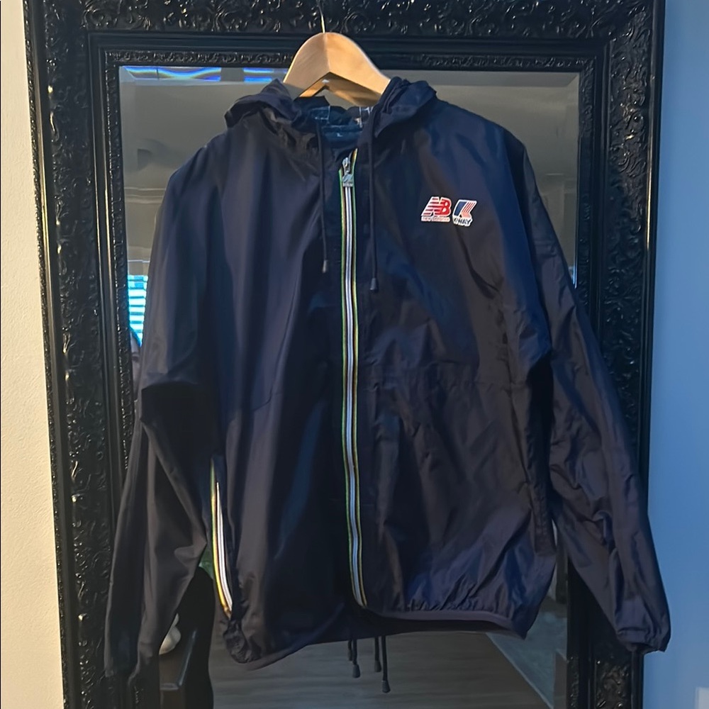New Balance K-Way Navy Windbreaker Jacket